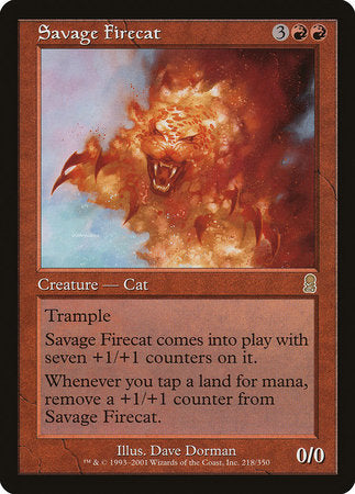 Savage Firecat [Odyssey] | Cards and Coasters CA