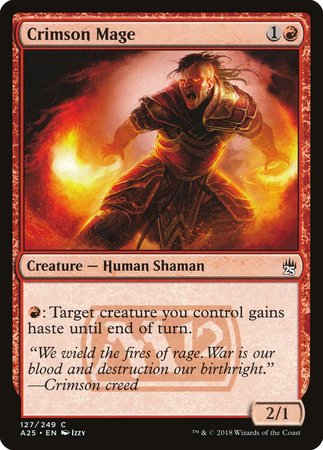 Crimson Mage [Masters 25] | Cards and Coasters CA