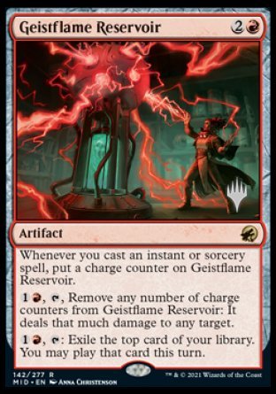 Geistflame Reservoir (Promo Pack) [Innistrad: Midnight Hunt Promos] | Cards and Coasters CA