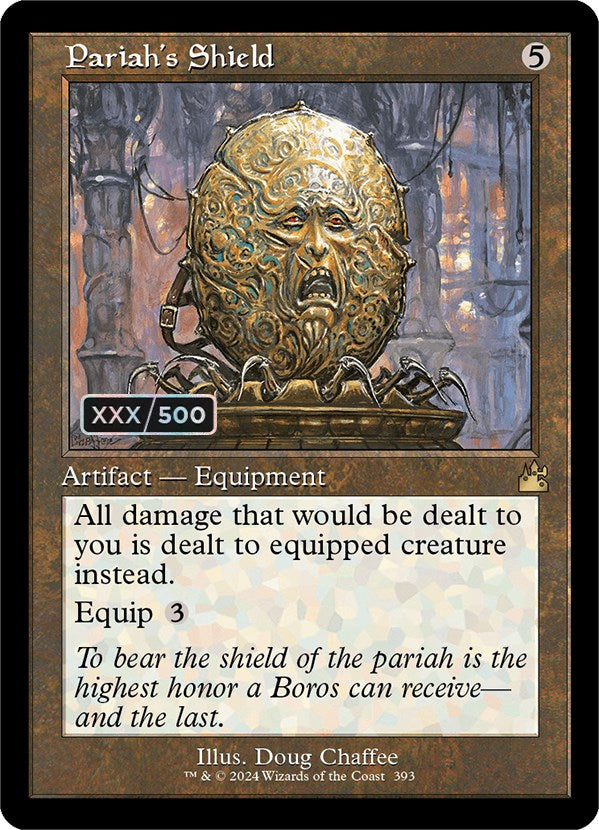 Pariah's Shield (Retro) (Serialized) [Ravnica Remastered] | Cards and Coasters CA