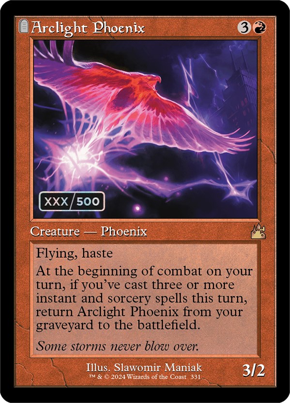 Arclight Phoenix (Retro) (Serialized) [Ravnica Remastered] | Cards and Coasters CA