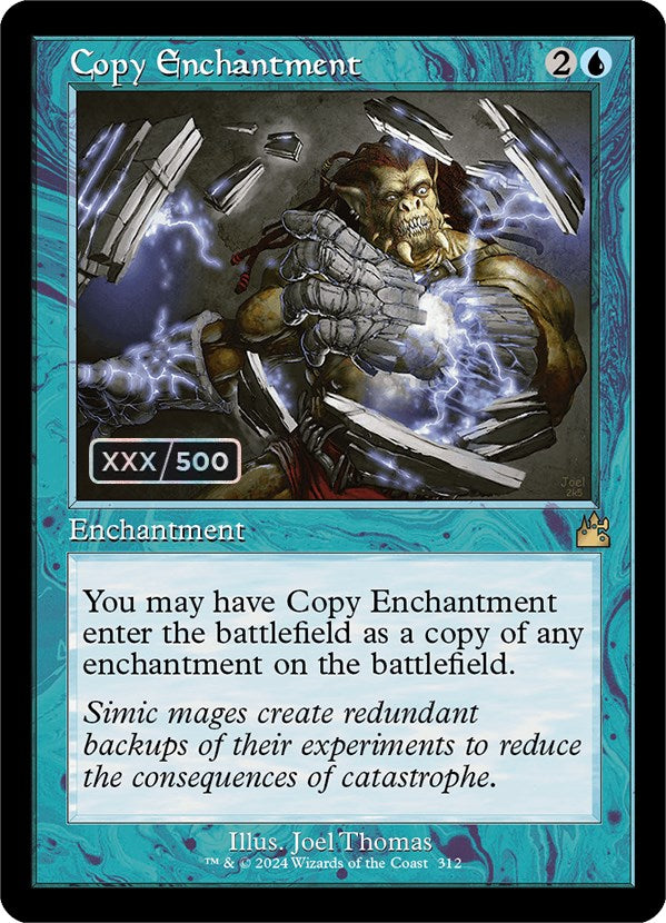 Copy Enchantment (Retro) (Serialized) [Ravnica Remastered] | Cards and Coasters CA