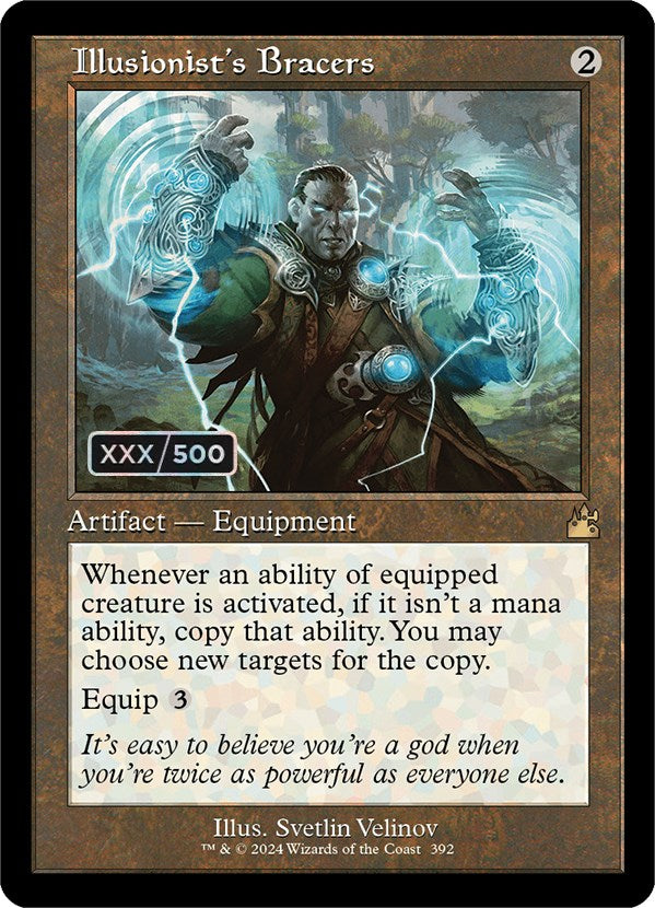 Illusionist's Bracers (Retro) (Serialized) [Ravnica Remastered] | Cards and Coasters CA