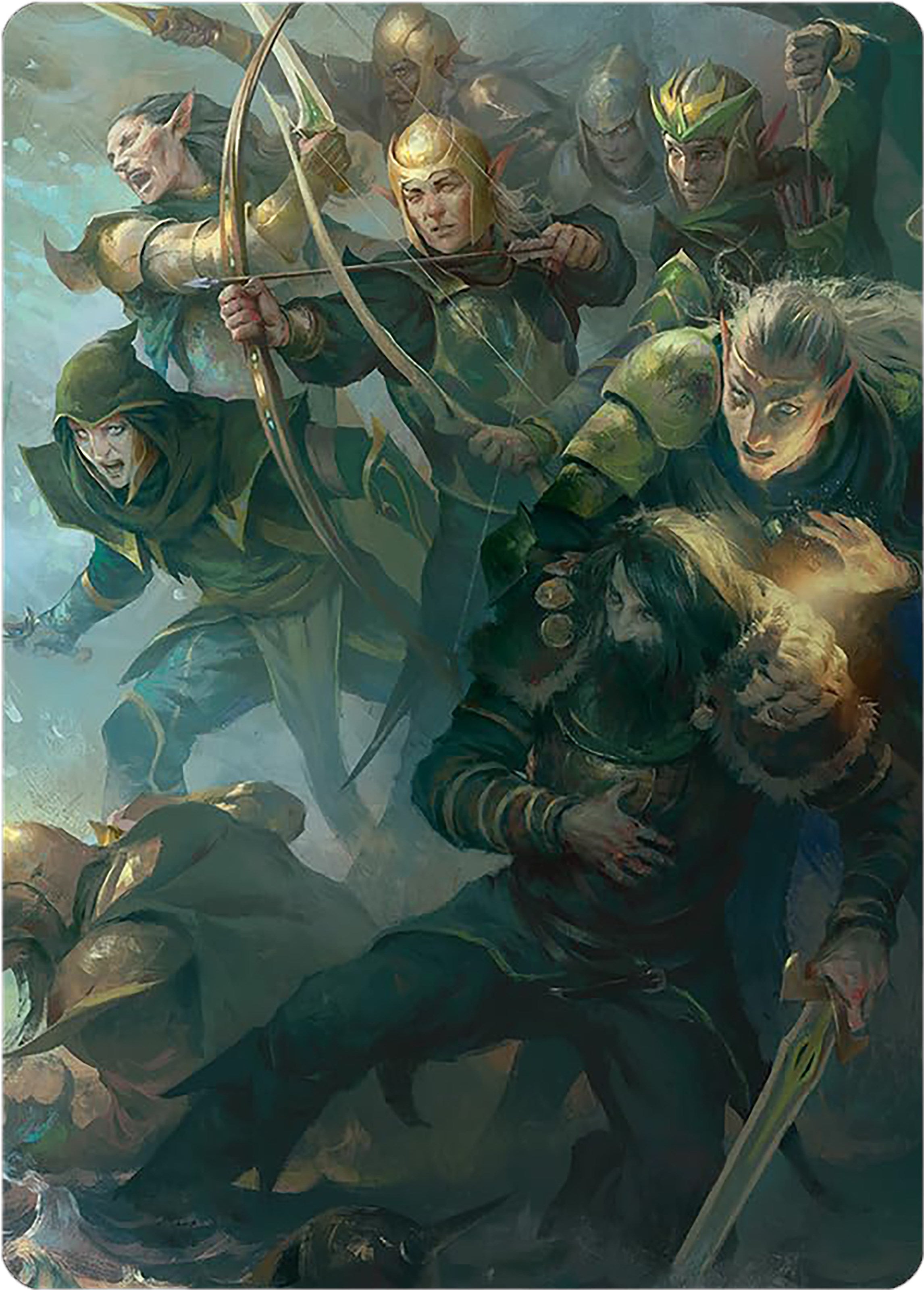 Galadhrim Brigade Art Card [The Lord of the Rings: Tales of Middle-earth Art Series] | Cards and Coasters CA