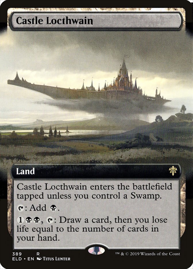 Castle Locthwain (Extended Art) [Throne of Eldraine] | Cards and Coasters CA