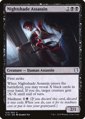 Nightshade Assassin [Commander 2019] | Cards and Coasters CA