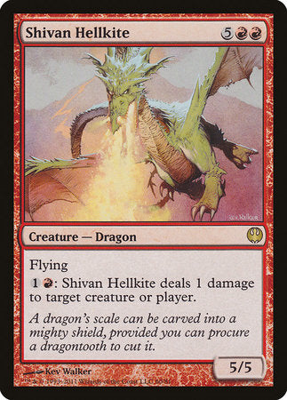 Shivan Hellkite [Duel Decks: Knights vs. Dragons] | Cards and Coasters CA