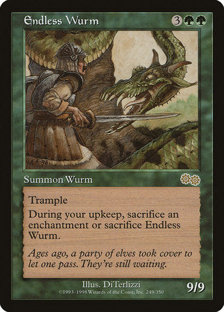 Endless Wurm [Urza's Saga] | Cards and Coasters CA