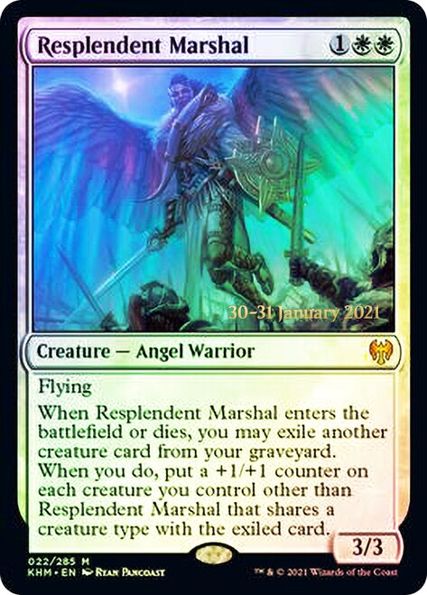 Resplendent Marshal  [Kaldheim Prerelease Promos] | Cards and Coasters CA