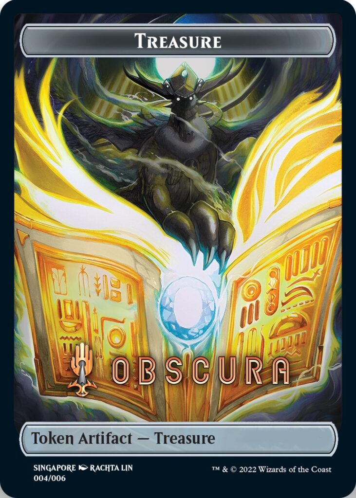 Treasure Token (Obscura) (Southeast Asia Artists) [Streets of New Capenna Tokens] | Cards and Coasters CA