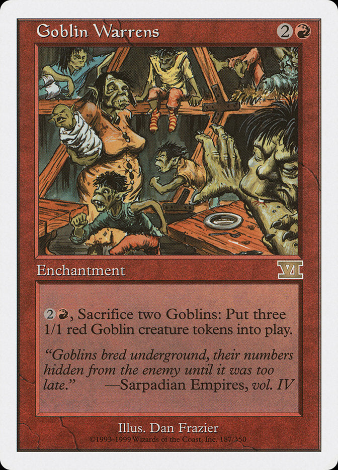 Goblin Warrens [Classic Sixth Edition] | Cards and Coasters CA