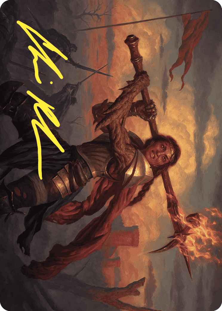 Imodane, the Pyrohammer Art Card (Gold-Stamped Signature) [Wilds of Eldraine Art Series] | Cards and Coasters CA
