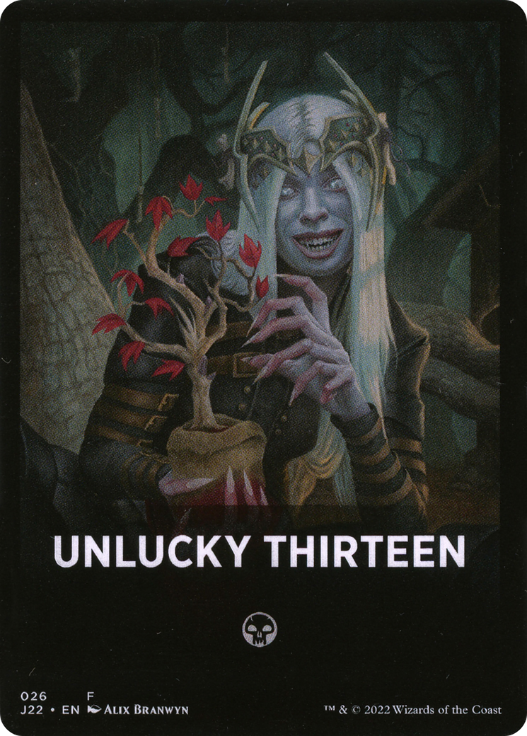 Unlucky Thirteen Theme Card [Jumpstart 2022 Front Cards] | Cards and Coasters CA