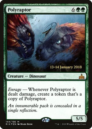 Polyraptor [Rivals of Ixalan Promos] | Cards and Coasters CA