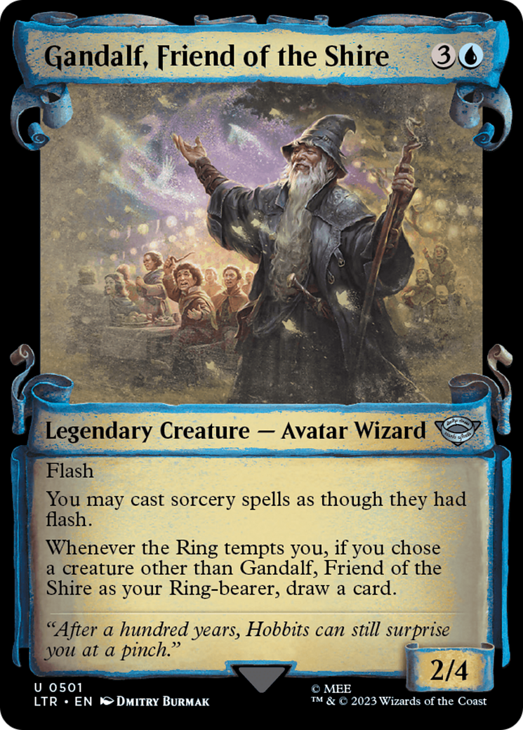 Gandalf, Friend of the Shire [The Lord of the Rings: Tales of Middle-Earth Showcase Scrolls] | Cards and Coasters CA