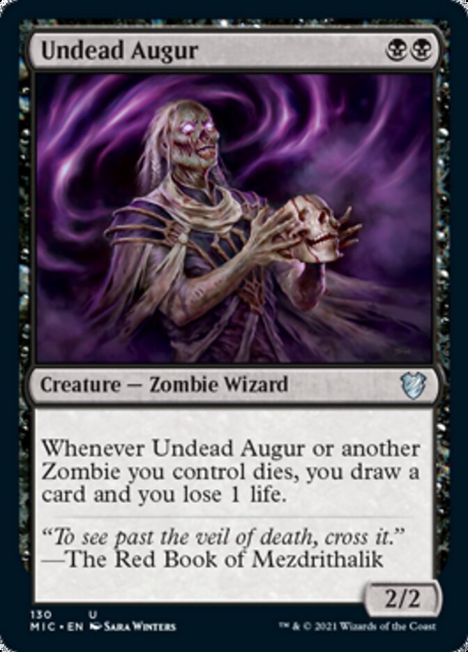 Undead Augur [Innistrad: Midnight Hunt Commander] | Cards and Coasters CA