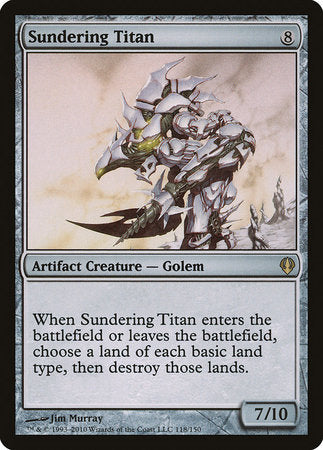 Sundering Titan [Archenemy] | Cards and Coasters CA