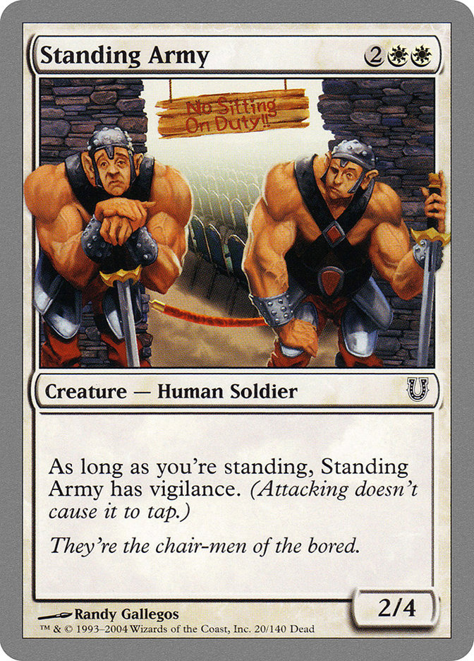 Standing Army [Unhinged] | Cards and Coasters CA