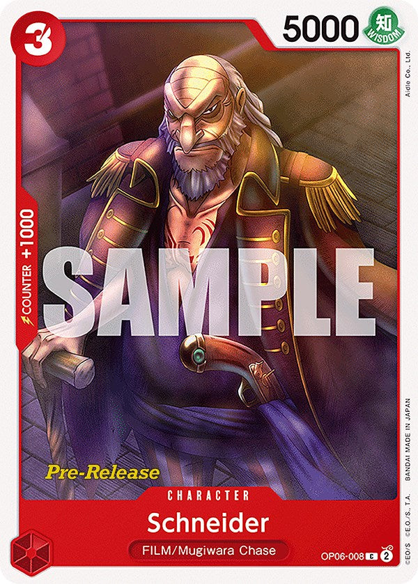Schneider [Wings of the Captain Pre-Release Cards] | Cards and Coasters CA