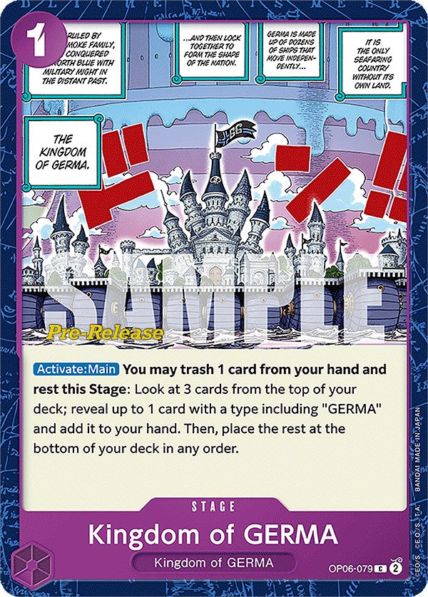 Kingdom of GERMA [Wings of the Captain Pre-Release Cards] | Cards and Coasters CA