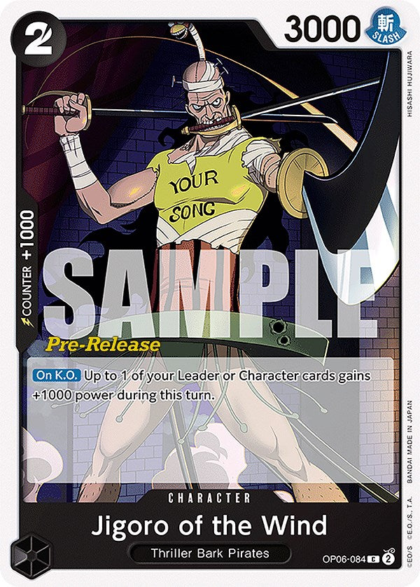 Jigoro of the Wind [Wings of the Captain Pre-Release Cards] | Cards and Coasters CA