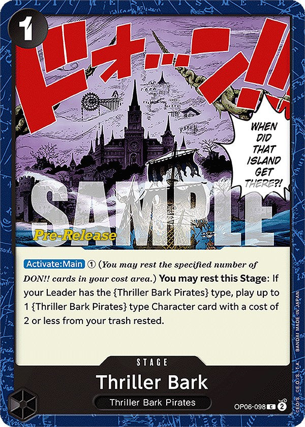 Thriller Bark [Wings of the Captain Pre-Release Cards] | Cards and Coasters CA