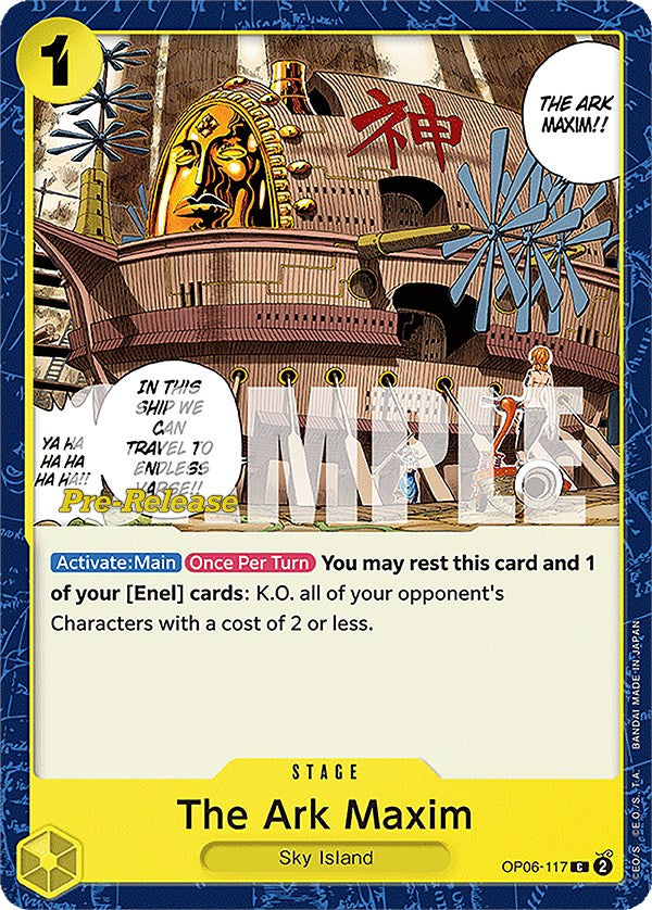 The Ark Maxim [Wings of the Captain Pre-Release Cards] | Cards and Coasters CA