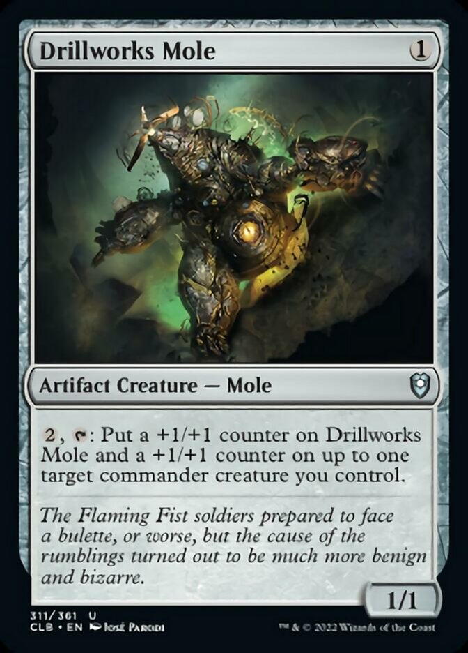 Drillworks Mole [Commander Legends: Battle for Baldur's Gate] | Cards and Coasters CA
