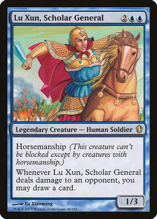 Lu Xun, Scholar General [Commander 2013] | Cards and Coasters CA