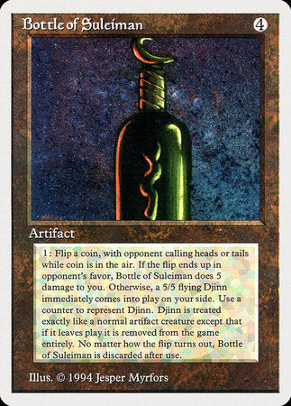 Bottle of Suleiman [Summer Magic / Edgar] | Cards and Coasters CA