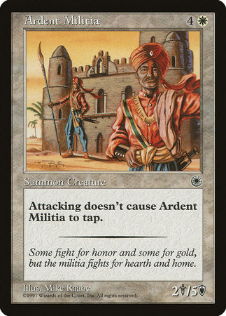 Ardent Militia [Portal] | Cards and Coasters CA