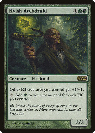 Elvish Archdruid [Magic 2010] | Cards and Coasters CA