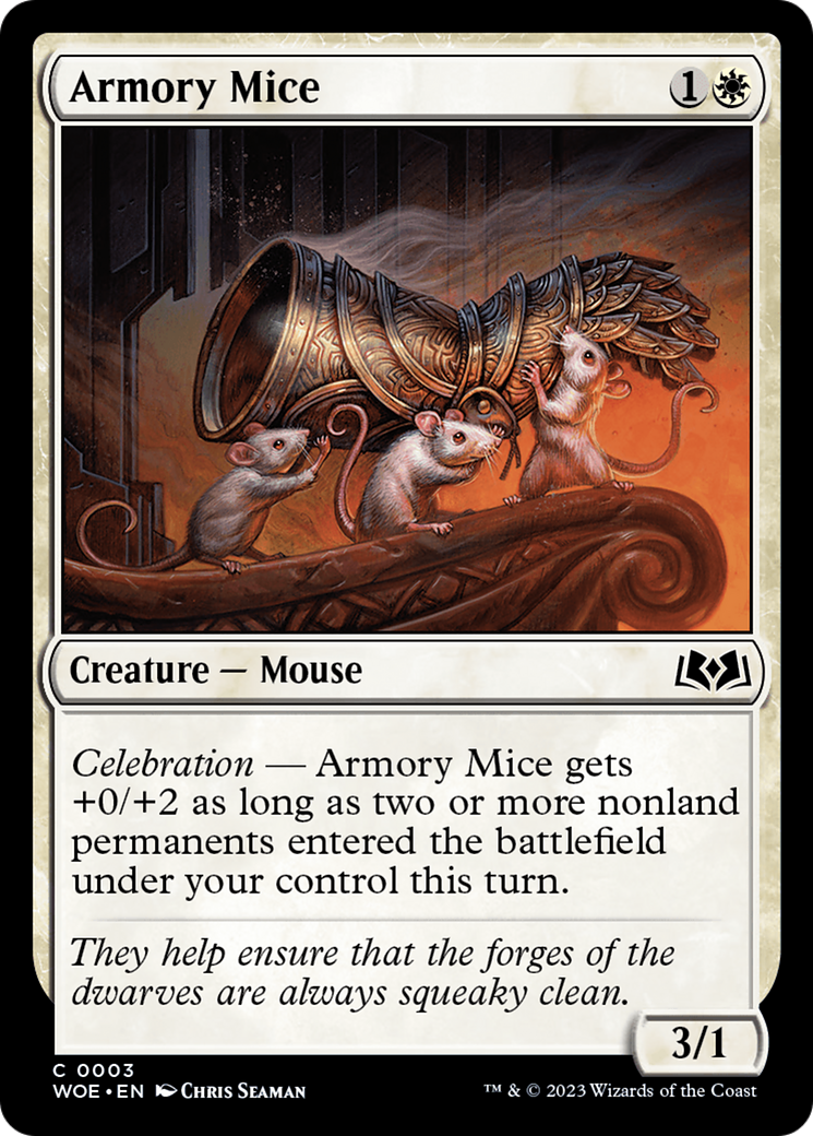 Armory Mice [Wilds of Eldraine] | Cards and Coasters CA