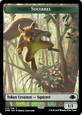 Squirrel Token [Dominaria Remastered Tokens] | Cards and Coasters CA