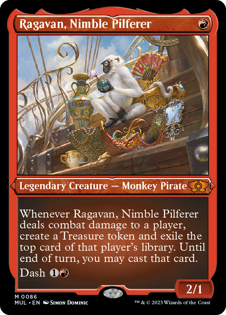 Ragavan, Nimble Pilferer (Foil Etched) [Multiverse Legends] | Cards and Coasters CA