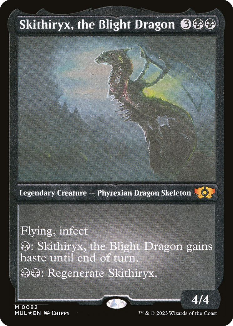 Skithiryx, the Blight Dragon (Foil Etched) [Multiverse Legends] | Cards and Coasters CA