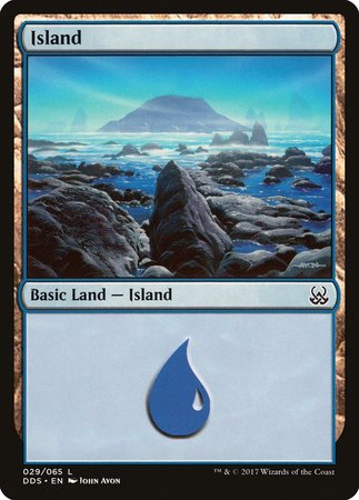 Island (29) [Duel Decks: Mind vs. Might] | Cards and Coasters CA