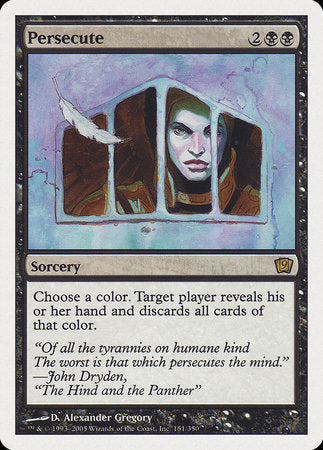 Persecute [Ninth Edition] | Cards and Coasters CA