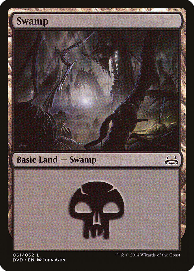 Swamp (61) (Divine vs. Demonic) [Duel Decks Anthology] | Cards and Coasters CA