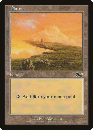 Plains (333) [Urza's Saga] | Cards and Coasters CA