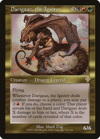 Darigaaz, the Igniter [Invasion] | Cards and Coasters CA