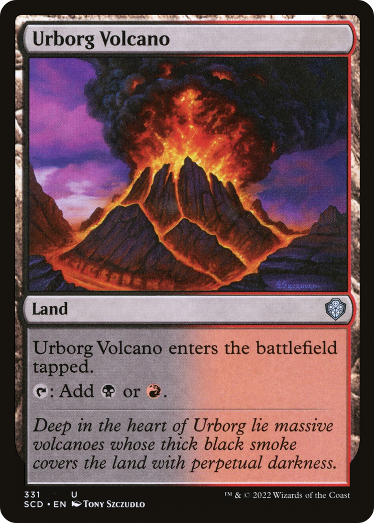 Urborg Volcano [Starter Commander Decks] | Cards and Coasters CA