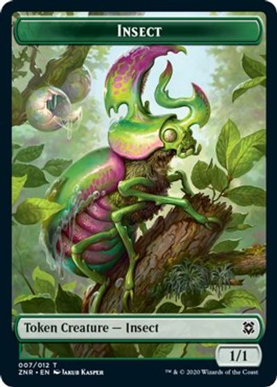 Human // Insect Double-sided Token [Challenger Decks 2021 Tokens] | Cards and Coasters CA
