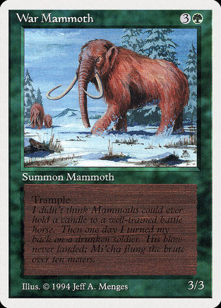 War Mammoth [Summer Magic / Edgar] | Cards and Coasters CA