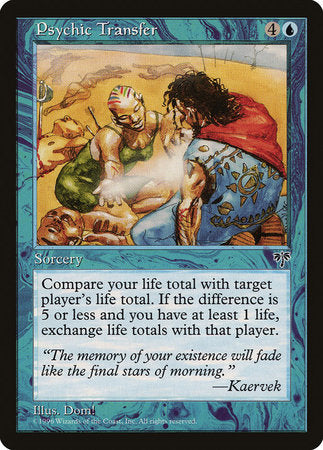 Psychic Transfer [Mirage] | Cards and Coasters CA