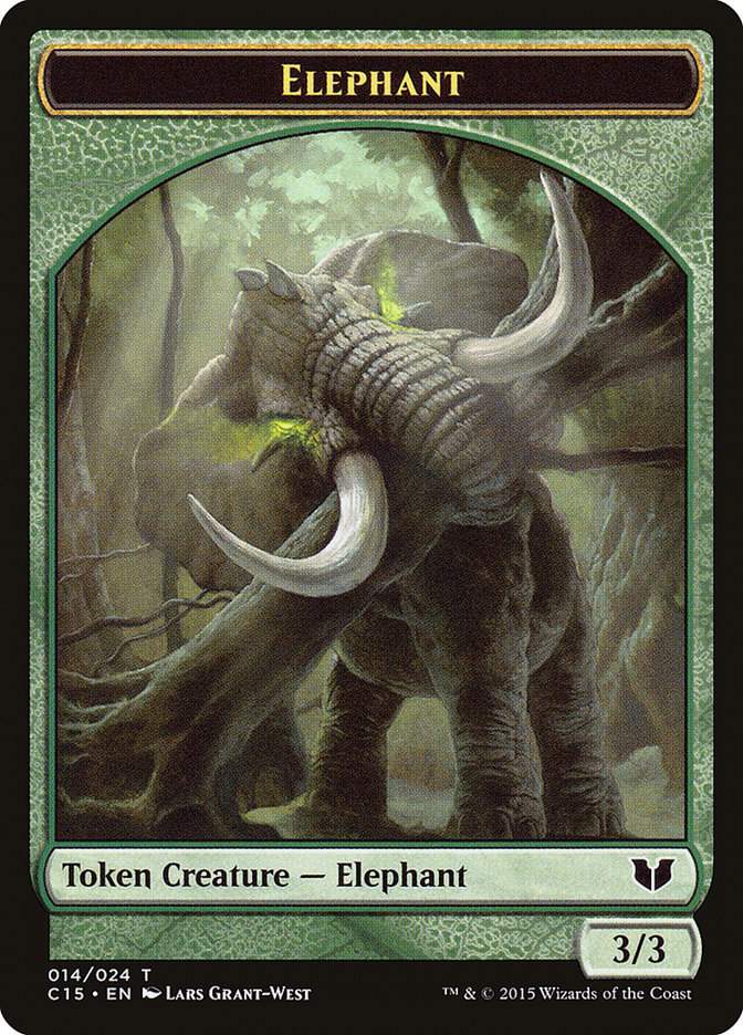 Elephant Token [Commander 2015 Tokens] | Cards and Coasters CA