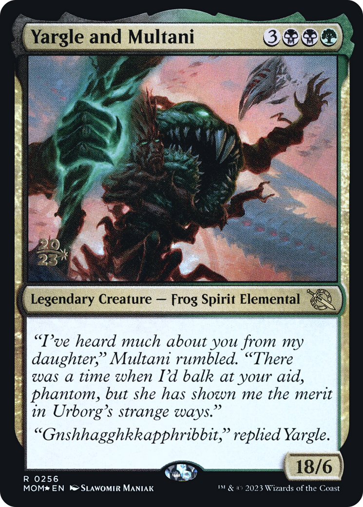 Yargle and Multani [March of the Machine Prerelease Promos] | Cards and Coasters CA