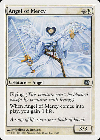 Angel of Mercy [Eighth Edition] | Cards and Coasters CA