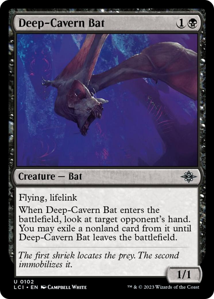 Deep-Cavern Bat [The Lost Caverns of Ixalan] | Cards and Coasters CA