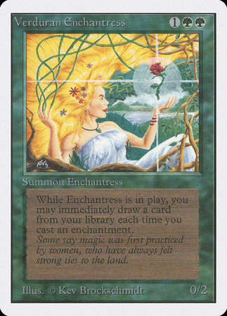 Verduran Enchantress [Unlimited Edition] | Cards and Coasters CA